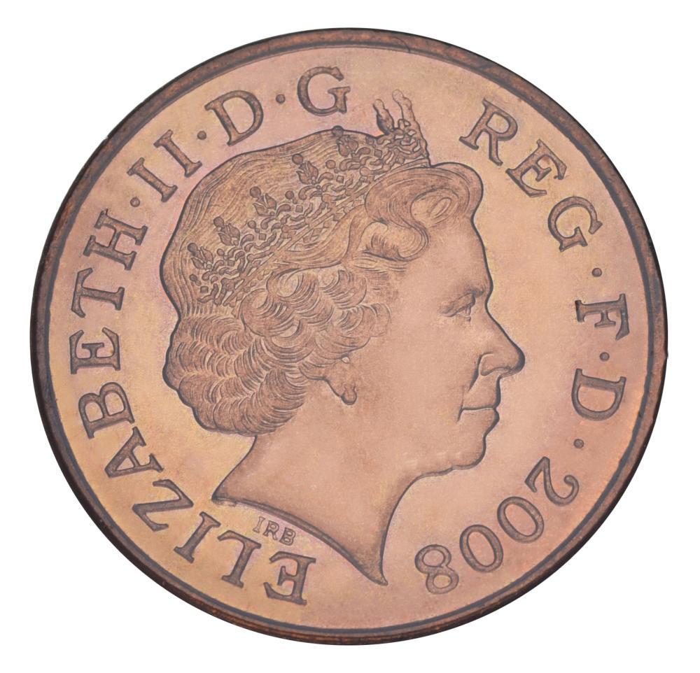 Коллекционная монета Великобритания 1 пенни 2008 AU-UNC (М20955)