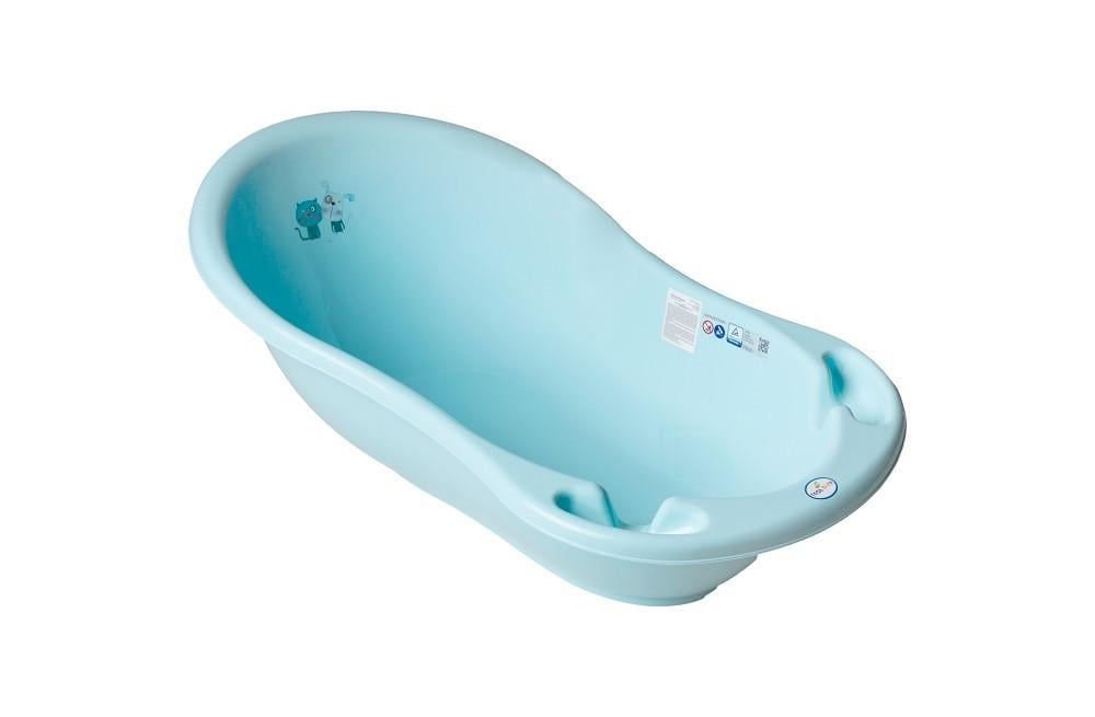 Ванна Кот и Пес Tega Baby PK-004ODPŁYW-101 со сливом 86 см Голубой (5902963009210)