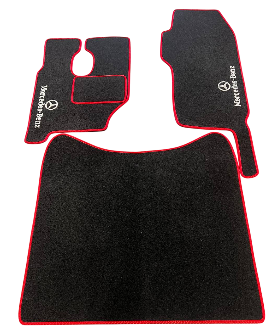 Коврики в салон ворсовые для Mercedes Actros MP-2 2003-2008 5 шт. Черный (27326953)