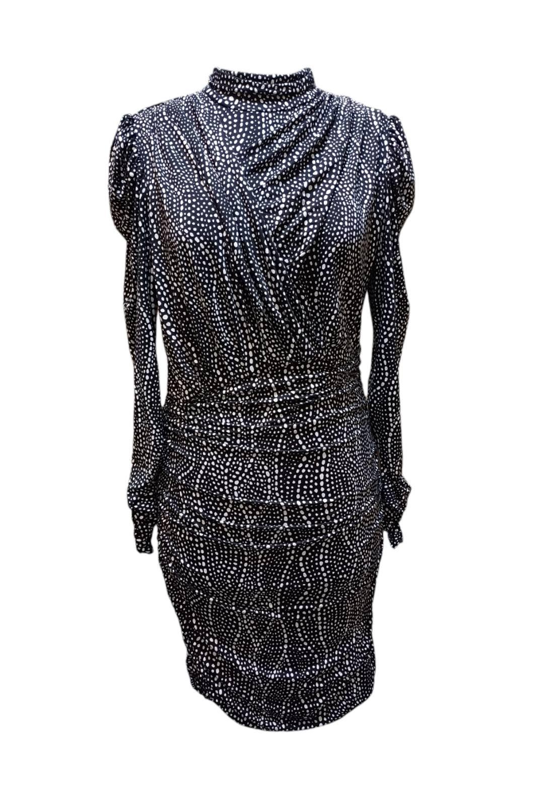 Платье S Черно-белый (2563983wer)