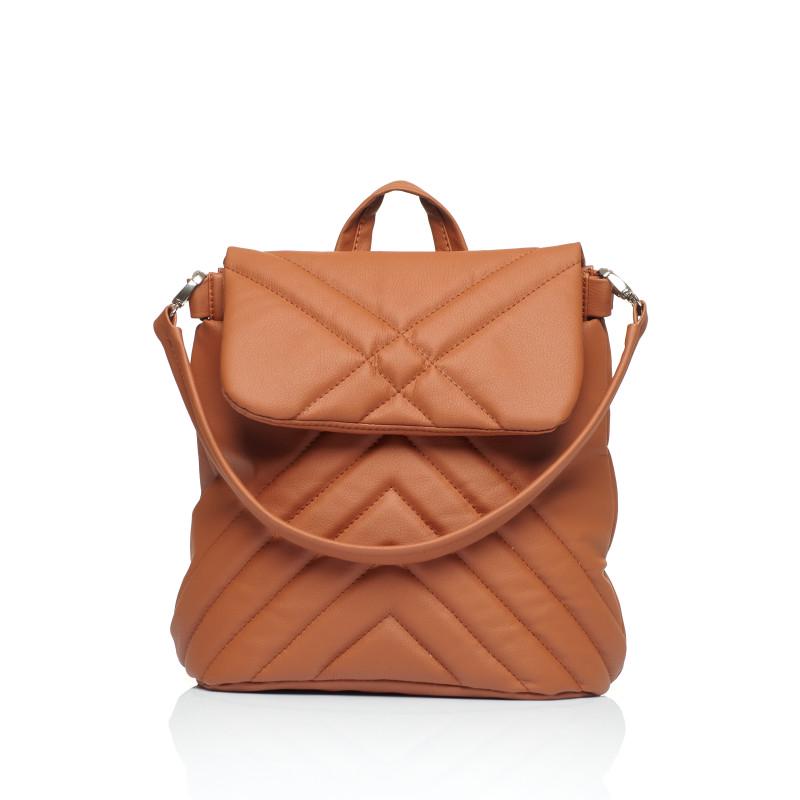 Рюкзак женский Sambag Loft QSH 30х26х14 см Коричневый