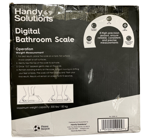 Весы напольные HANDY SOLUTIONS DIGITAL BATHROOM SCALE (1663300262) - фото 6