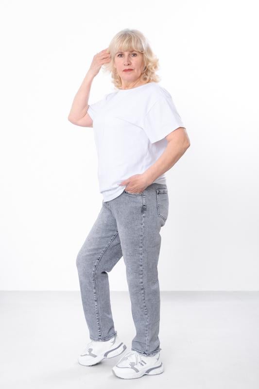 Джинси жіночі батал Носи Своє р. 42 Сірий (10572)