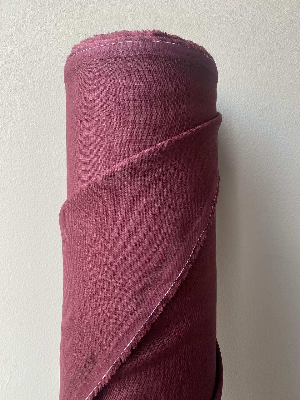 Ткань рубашечно-платьевая LINEN PLUS льняная 143 см 1283 Бордовый - фото 6 Ткань рубашечно-платьевая LINEN PLUS льняная 143 см 1283 Бордовый - фото 6