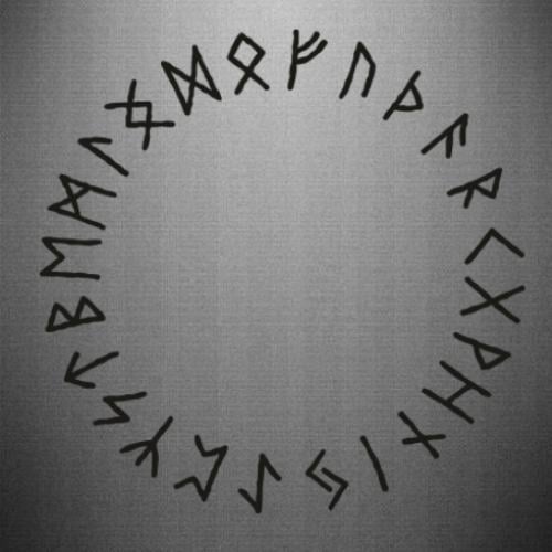 Наклейка Скандинавские руны в кольце 40x39,9 см (10360563-2-162565)