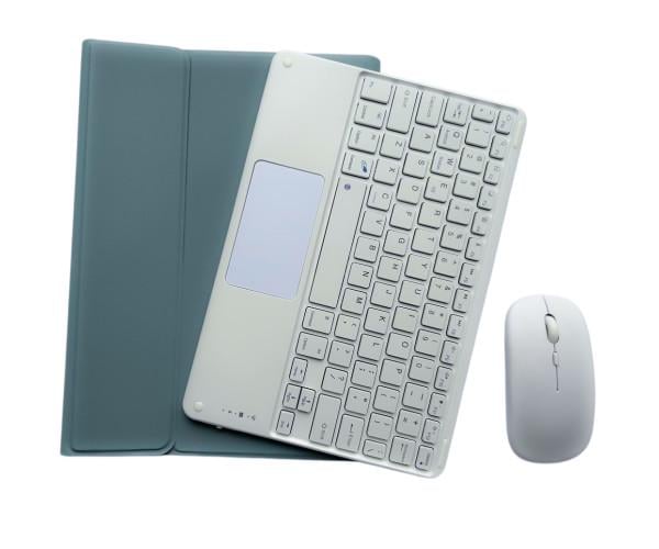 Чехол с Bluetooth-клавиатурой Magnet Flip Cover для Xiaomi Redmi Pad 2 с тачпадом и мышкой Голубой