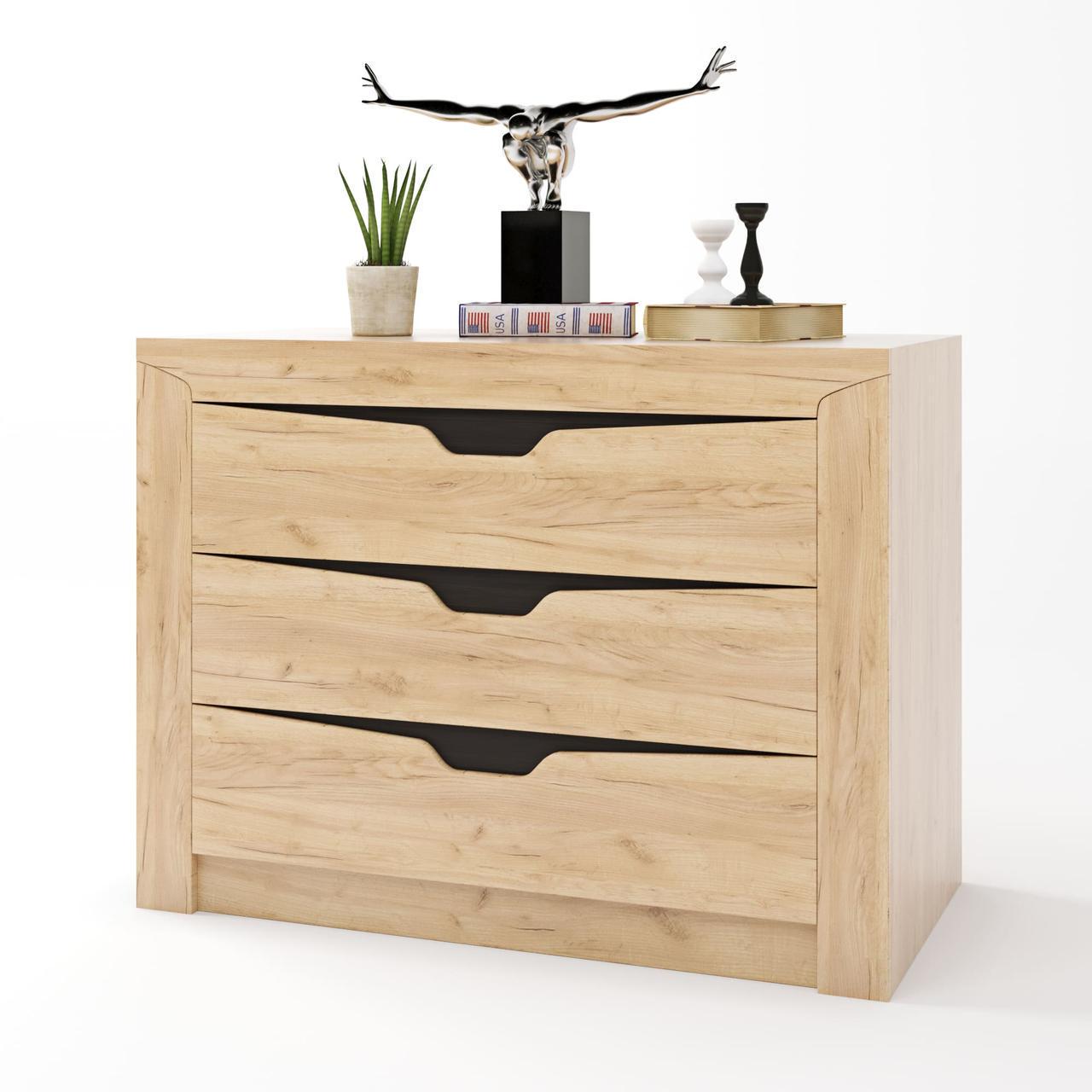 Комод для вещей Еверест Либерти-1000 100х38х76 см Дуб Крафт золотой (DTM-2140)