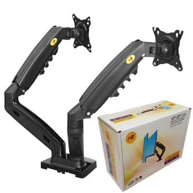 Настольный крепеж NB F160 для 2 мониторов 17-30" Черный (10251) - фото 10 Настольный крепеж NB F160 для 2 мониторов 17-30" Черный (10251) - фото 10