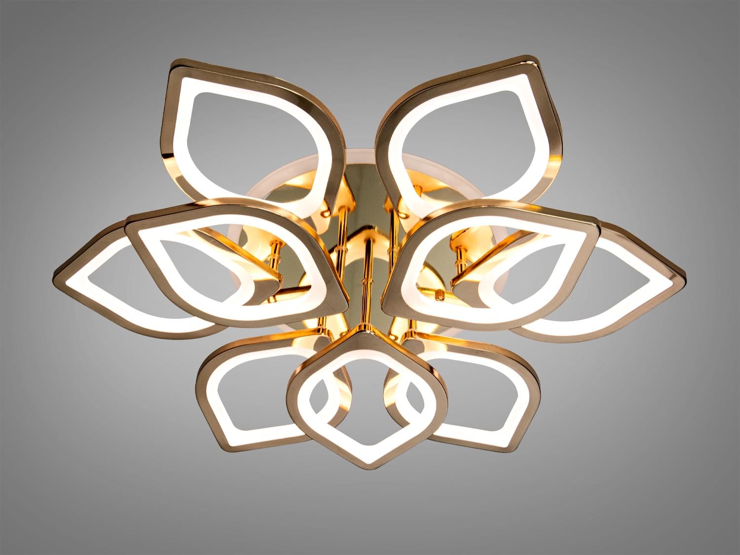 Дюстра LED 8073-6+3G-LS 165W на 19 м2 Золотой (1971042160)