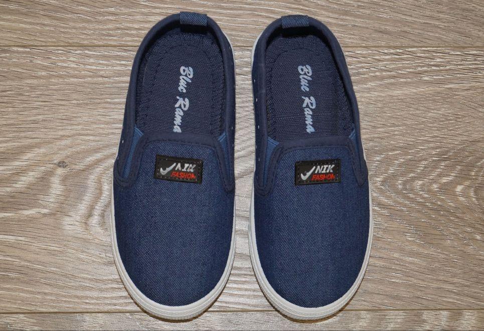 Сліпони дитячі джинсові Blue Rama р. 28 16 см Темно-синій (31538-28) - фото 3