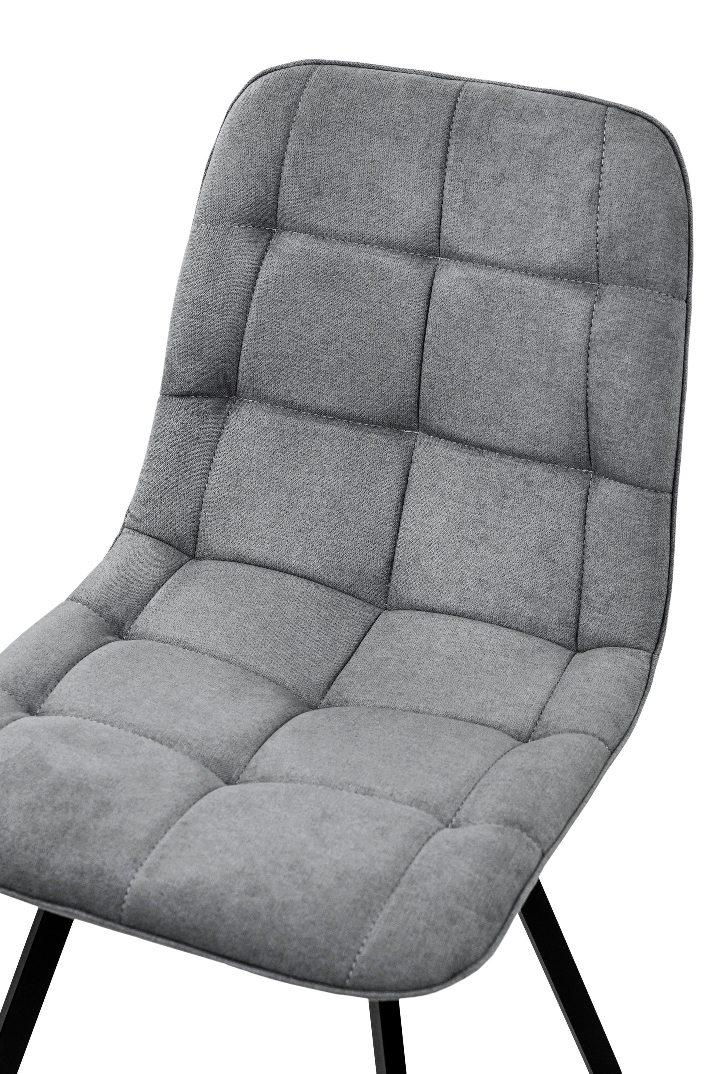 Стілець для кухні та вітальні Фіджи Софт 470х840х580 мм Чорний/Темно-сірий (GAА0056047) - фото 6 Стілець для кухні та вітальні Фіджи Софт 470х840х580 мм Чорний/Темно-сірий (GAА0056047) - фото 6