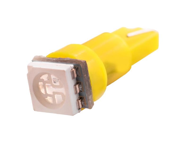 Автомобільна лампа світлодіодна LEDUA T5-5050-1 SMD 12V Жовтий (230)