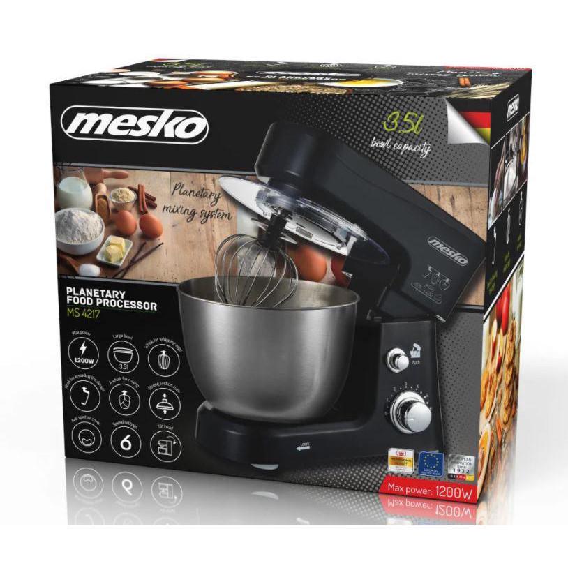 Миксер-тестомис Mesko MS 4217 планетарный 1200 W (018428) - фото 6 Миксер-тестомис Mesko MS 4217 планетарный 1200 W (018428) - фото 6