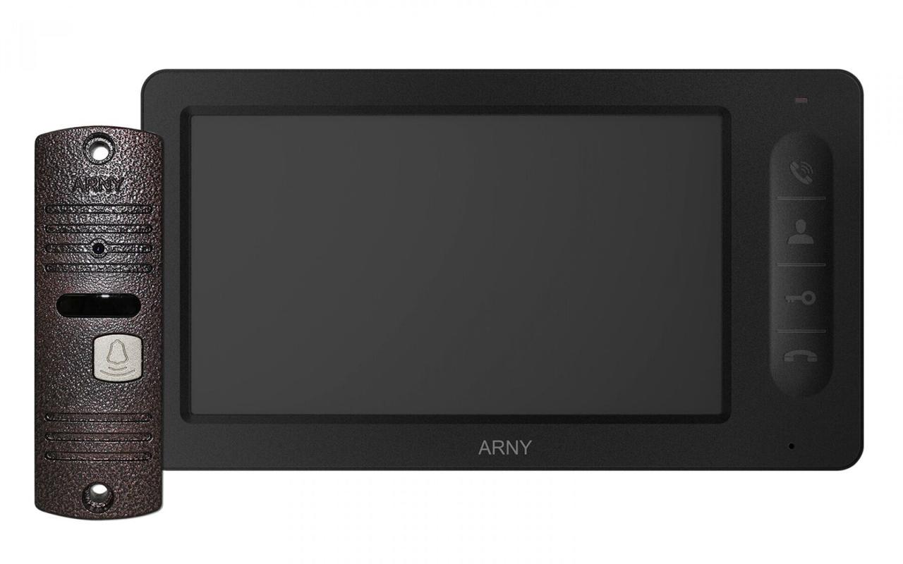 Комплект видеодомофона ARNY AVD-7006 Black / Copper