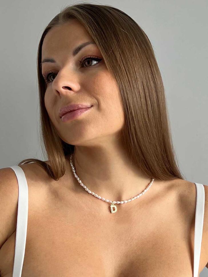 Чокер LeBijou з літерою "Д" (5373)