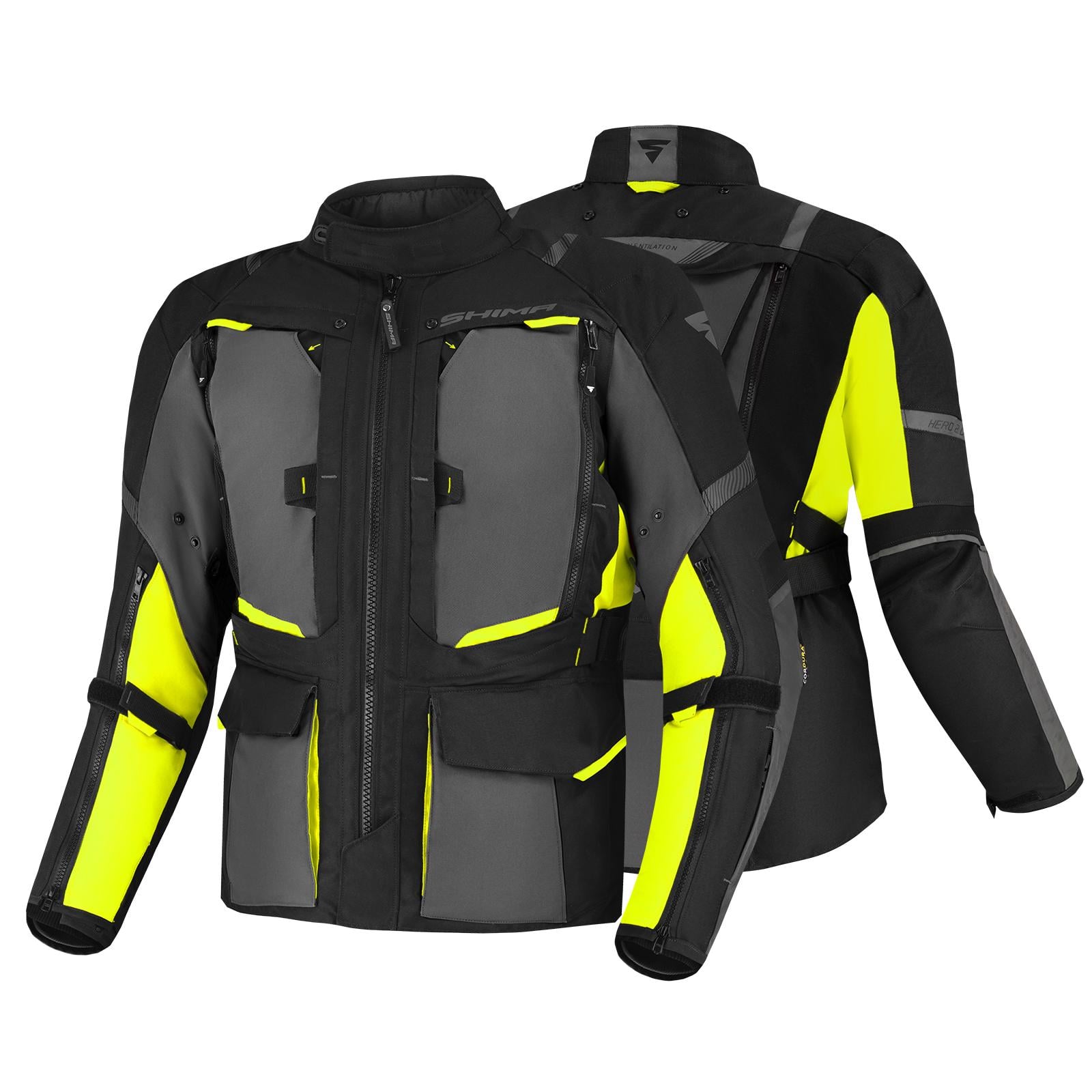 Мотокуртка SHIMA Hero 2.0 XL Fluo Yellow (24352) Мотокуртка SHIMA Hero 2.0 XL Fluo Yellow (24352)