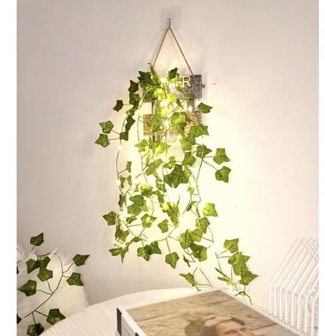 Плющ искусственный декоративный для отделки интерьера с LED-подсветкой 25 м Зеленый - фото 14 Плющ искусственный декоративный для отделки интерьера с LED-подсветкой 25 м Зеленый - фото 14