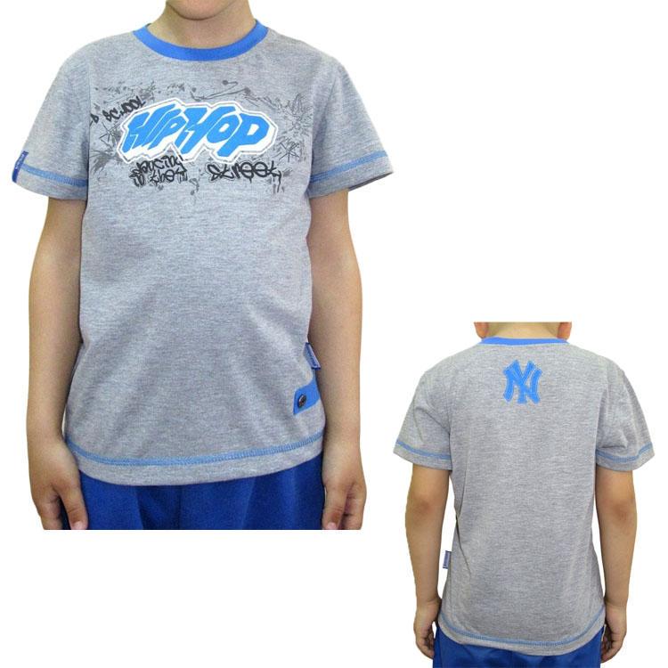 Футболка Дэвид стар 134 см Меланжевый 14ф