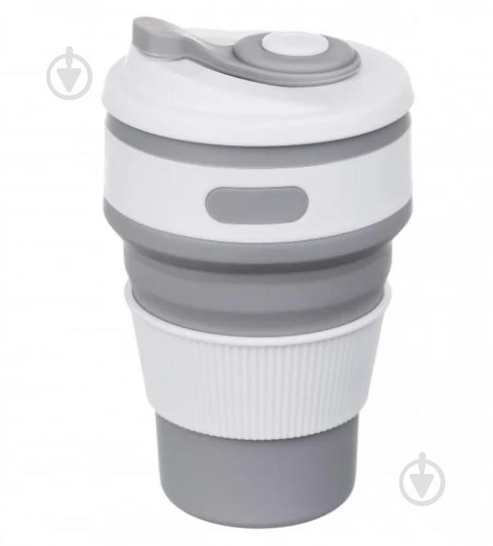 Чашка Collapsible складная силиконовая 5332 350 мл Серая Чашка Collapsible складная силиконовая 5332 350 мл Серая