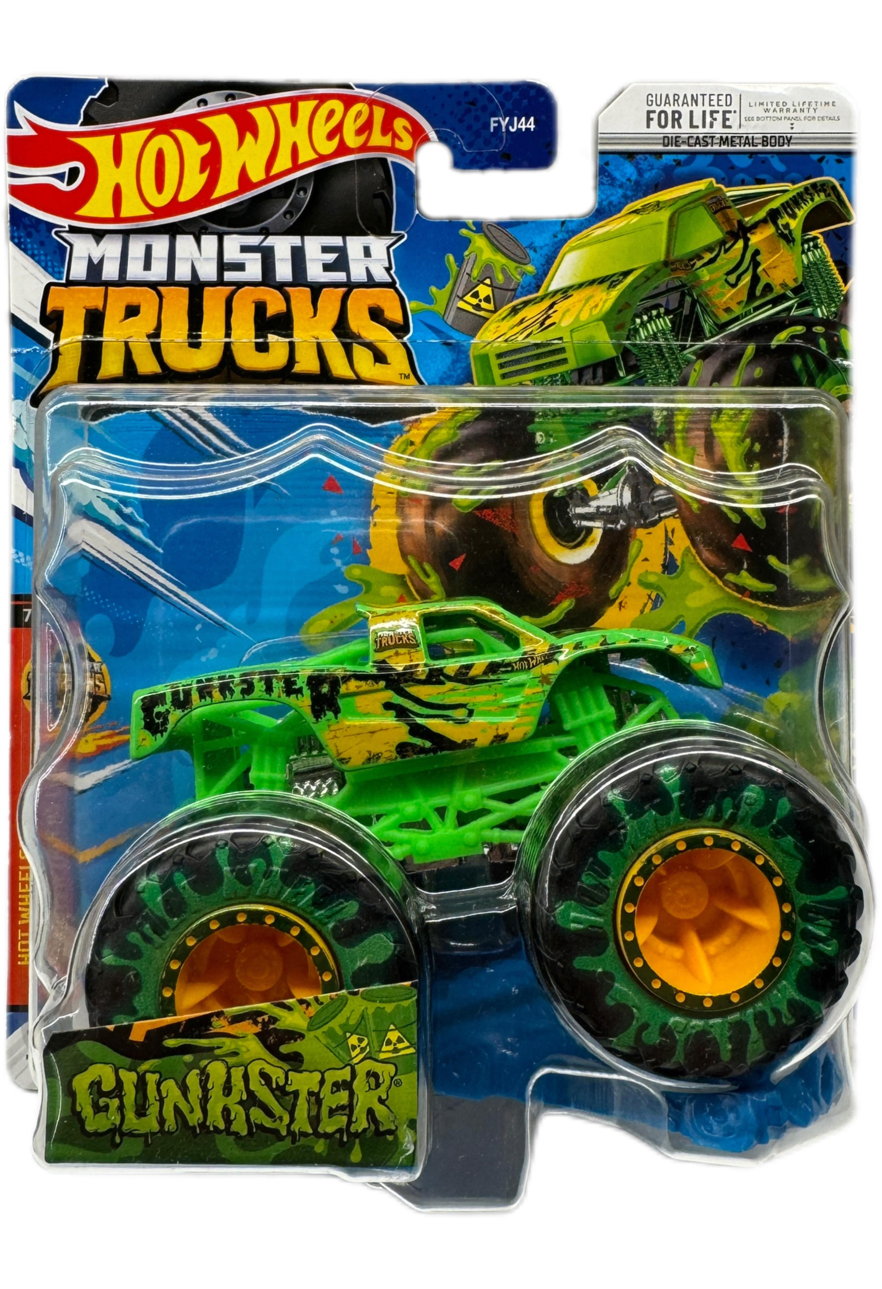 Игрушечная машинка-внедорожник Hot Wheels Monster truck Gunkster 7/8 Monster Trucks Live 2023 (17708638)