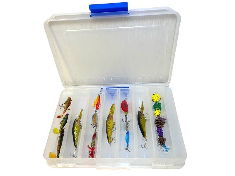 Приманки на хищную рыбу КВ-16014 в воблерной коробке 13 шт. (1962386732)