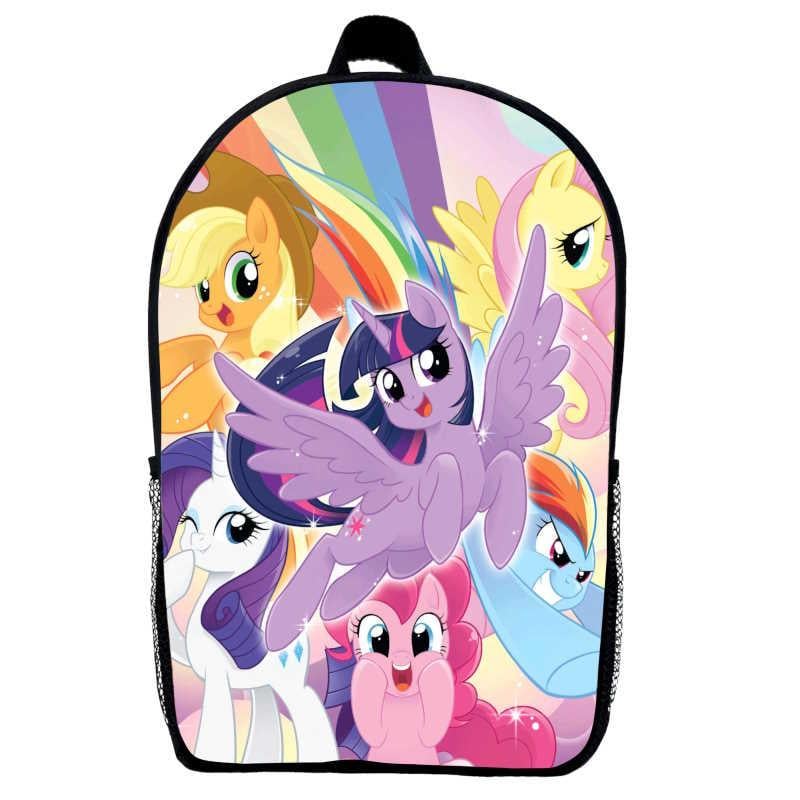 Школьный рюкзак детский с принтом My little pony 07 29х21х9 см 5 л Черный (2207687789)