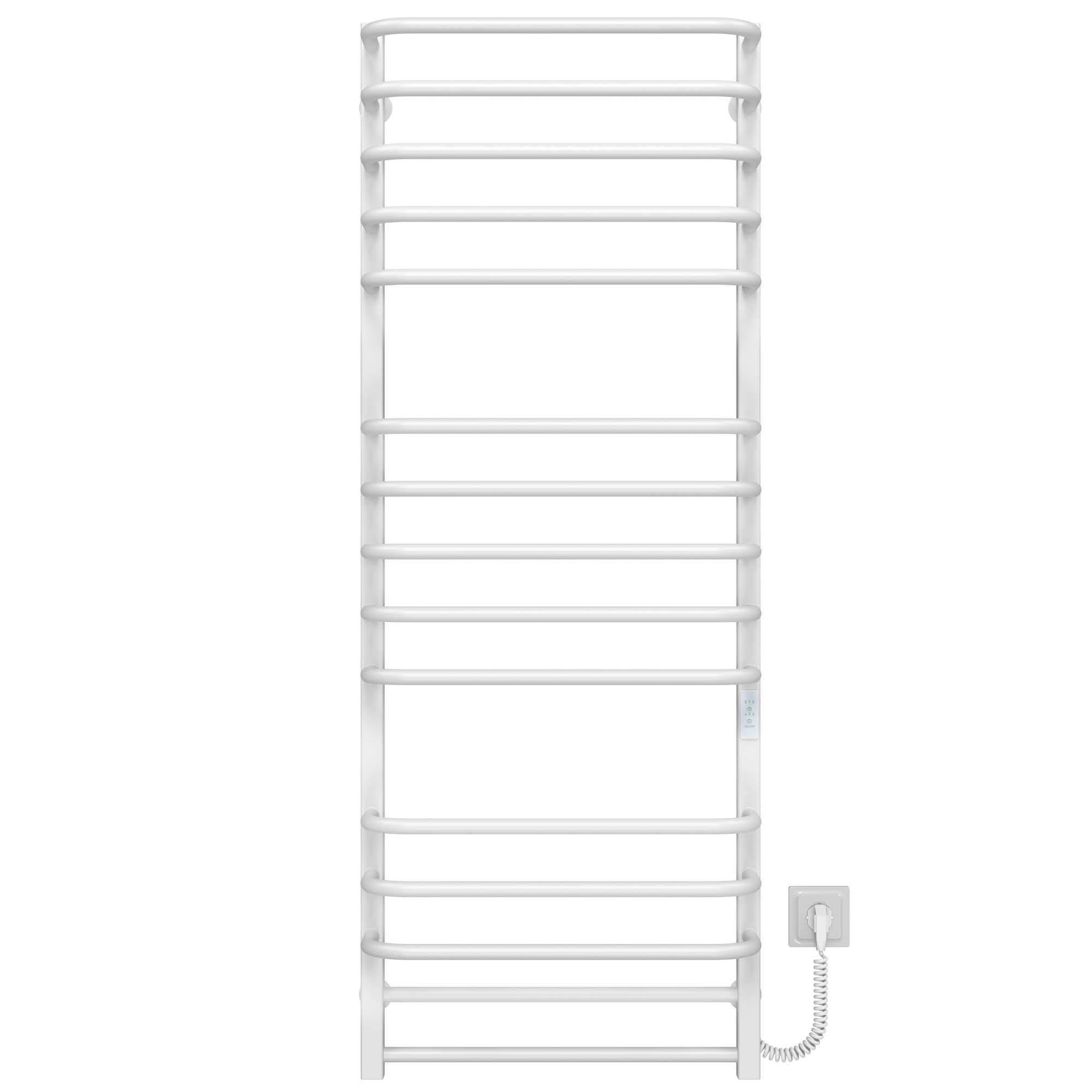 Полотенцесушитель электрический Deffi Lux П15 WD04 нержавеющая сталь 600х1400 мм Белый (A.LU.140.60.15.EWR4)