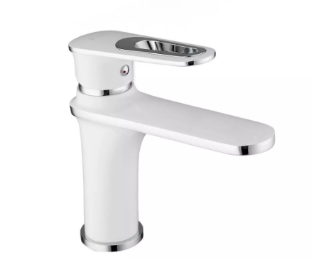 Змішувач для умивальника FRAP F1049 d 35 мм Білий/Хром Змішувач для умивальника FRAP F1049 d 35 мм Білий/Хром