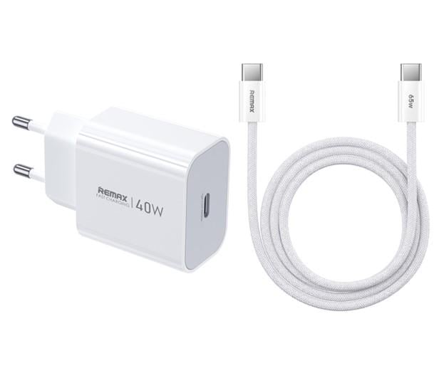 Зарядное устройство для Remax СA10 GaN 1Type-C 40W с Type-C - Type-C кабелем White (101290) Зарядное устройство для Remax СA10 GaN 1Type-C 40W с Type-C - Type-C кабелем White (101290)