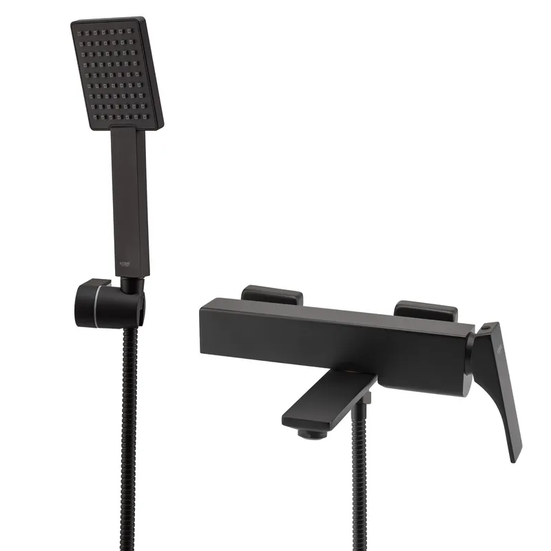 Змішувач для ванни з коротким виливом KOER KB-41010-05 Black (KR3485) Змішувач для ванни з коротким виливом KOER KB-41010-05 Black (KR3485)