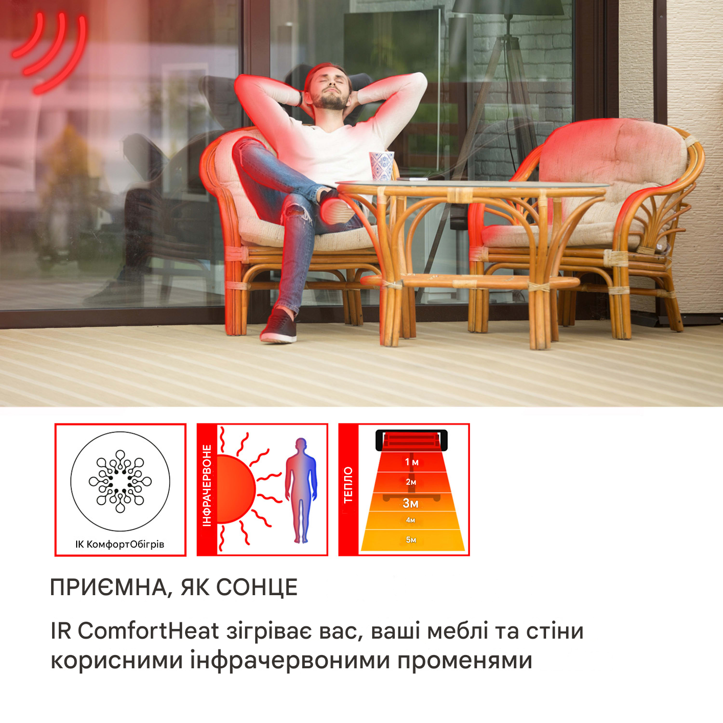 Обігрівач інфрачервоний Blumfeldt Dark Wave IP65 2000 Вт (10033810) - фото 6 Обігрівач інфрачервоний Blumfeldt Dark Wave IP65 2000 Вт (10033810) - фото 6