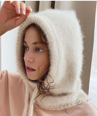 Капор теплый 9120 унисекс One size Молочный (014862) (014862) - фото 2