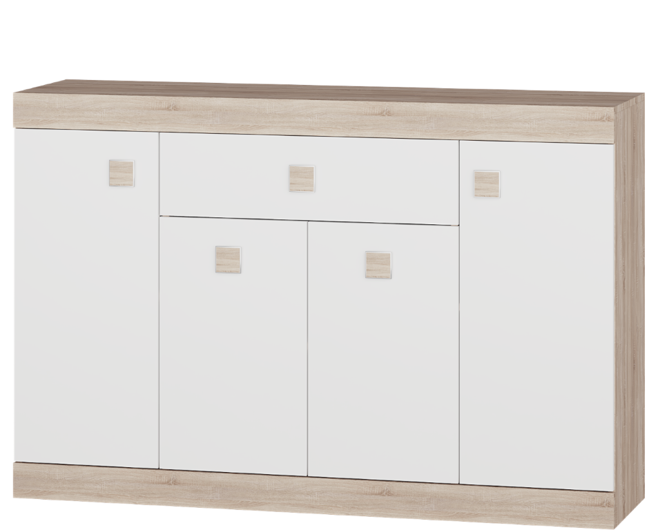 Комод Everest Соната 7 1400х376х931 мм Сонома/Белый (11243) - фото 1 Комод Everest Соната 7 1400х376х931 мм Сонома/Белый (11243) - фото 1