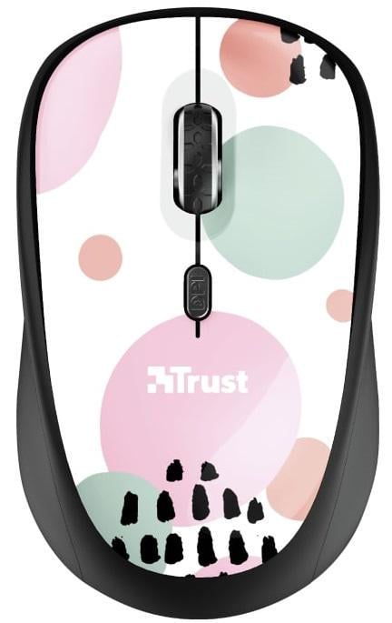 Компьютерная мышка Trust YVI WL Circles Pink (ERC-24441_TRUST)