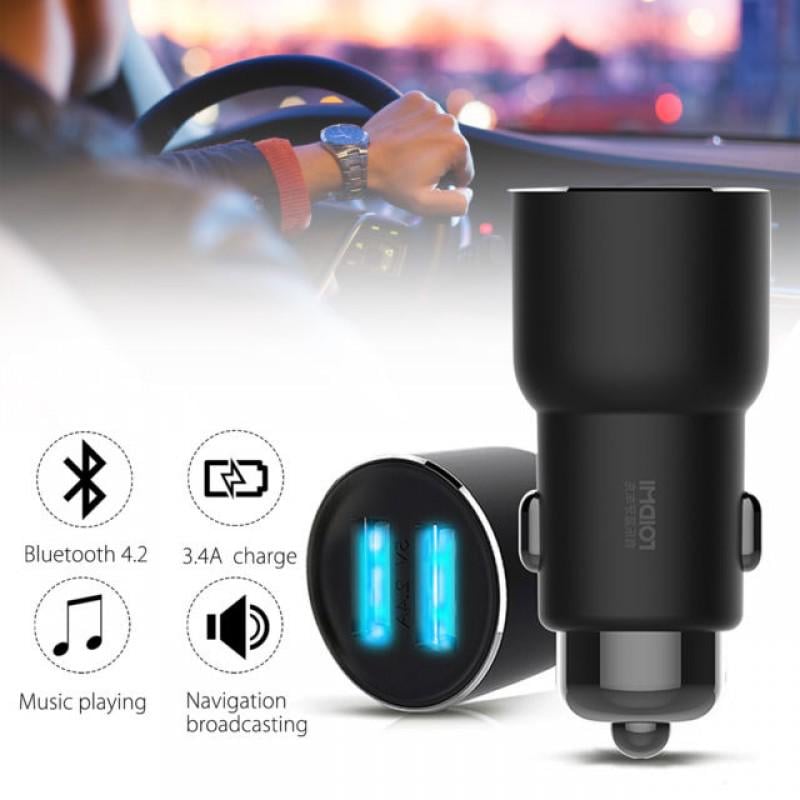 FM-трансмиттер MiJia Mi Roidmi 3S Bluetooth Car Black (BFQ04RM) - фото 4 FM-трансмиттер MiJia Mi Roidmi 3S Bluetooth Car Black (BFQ04RM) - фото 4