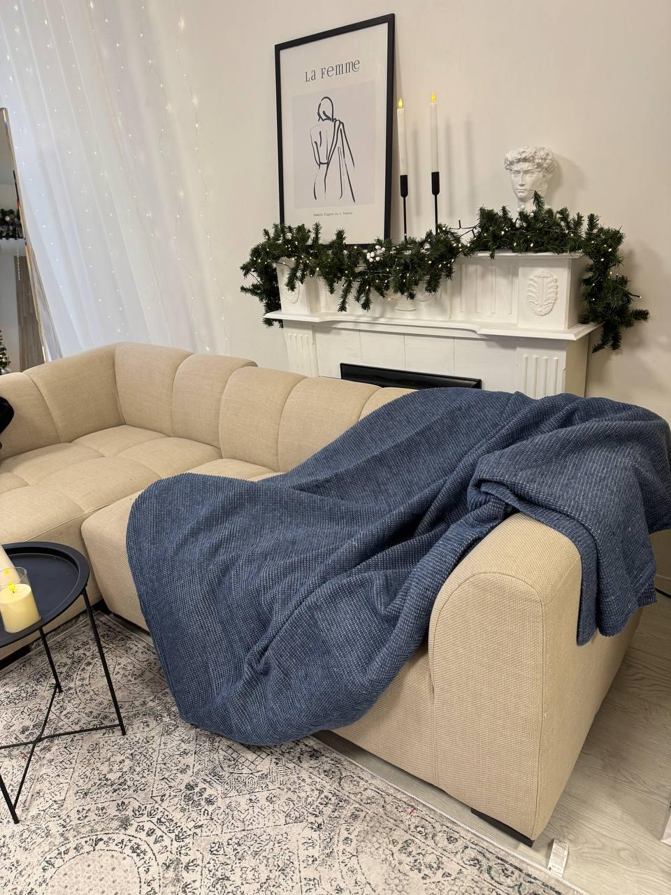 Плед бавовняний CarpetKA 200х220 см (BT-12)