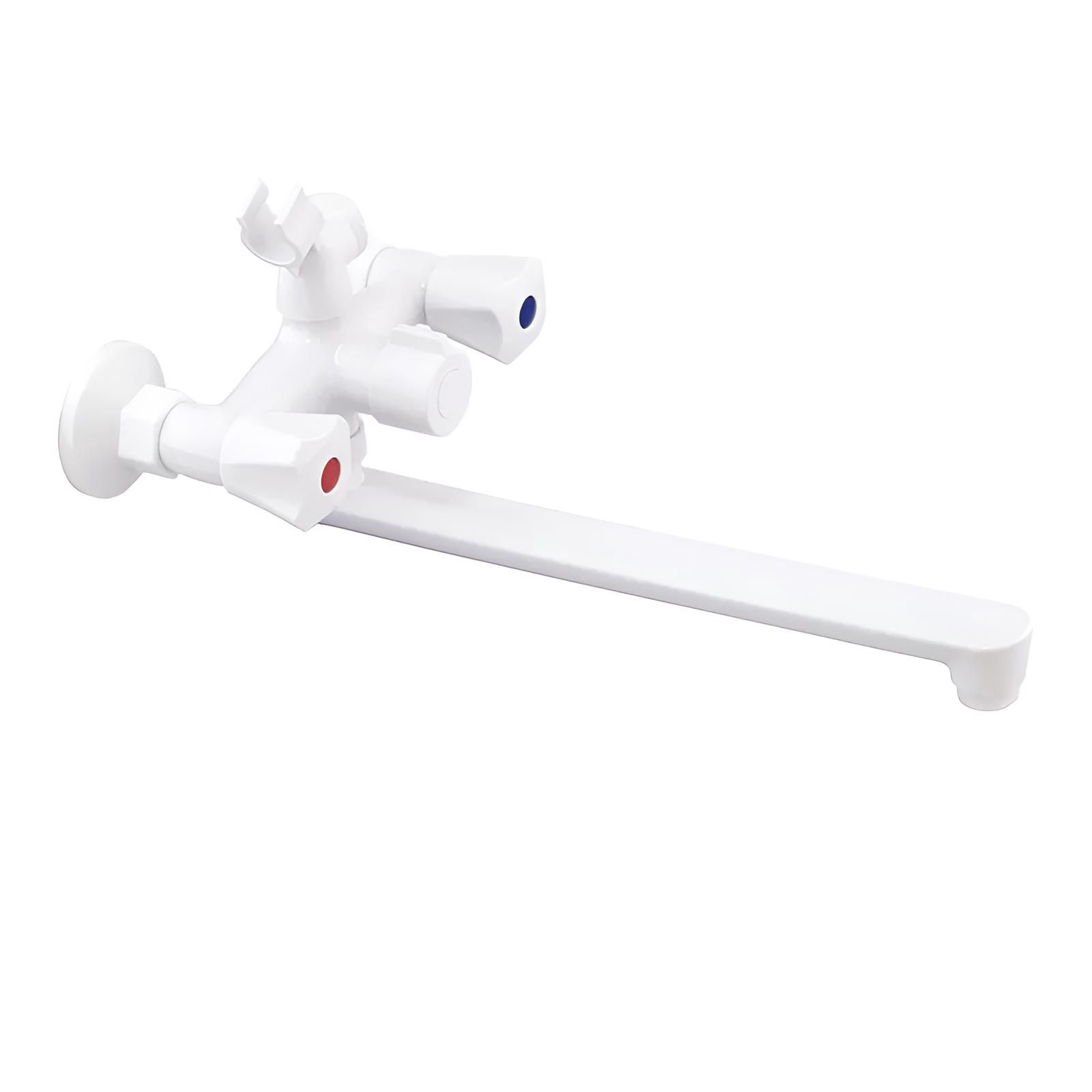 Змішувач для ванни PLAMIX Omega-140 Euro White (PM0648)