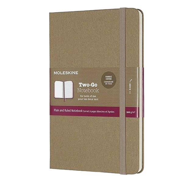 Блокнот Moleskine Two-Go середній Бежевий (TWOGO31P18)