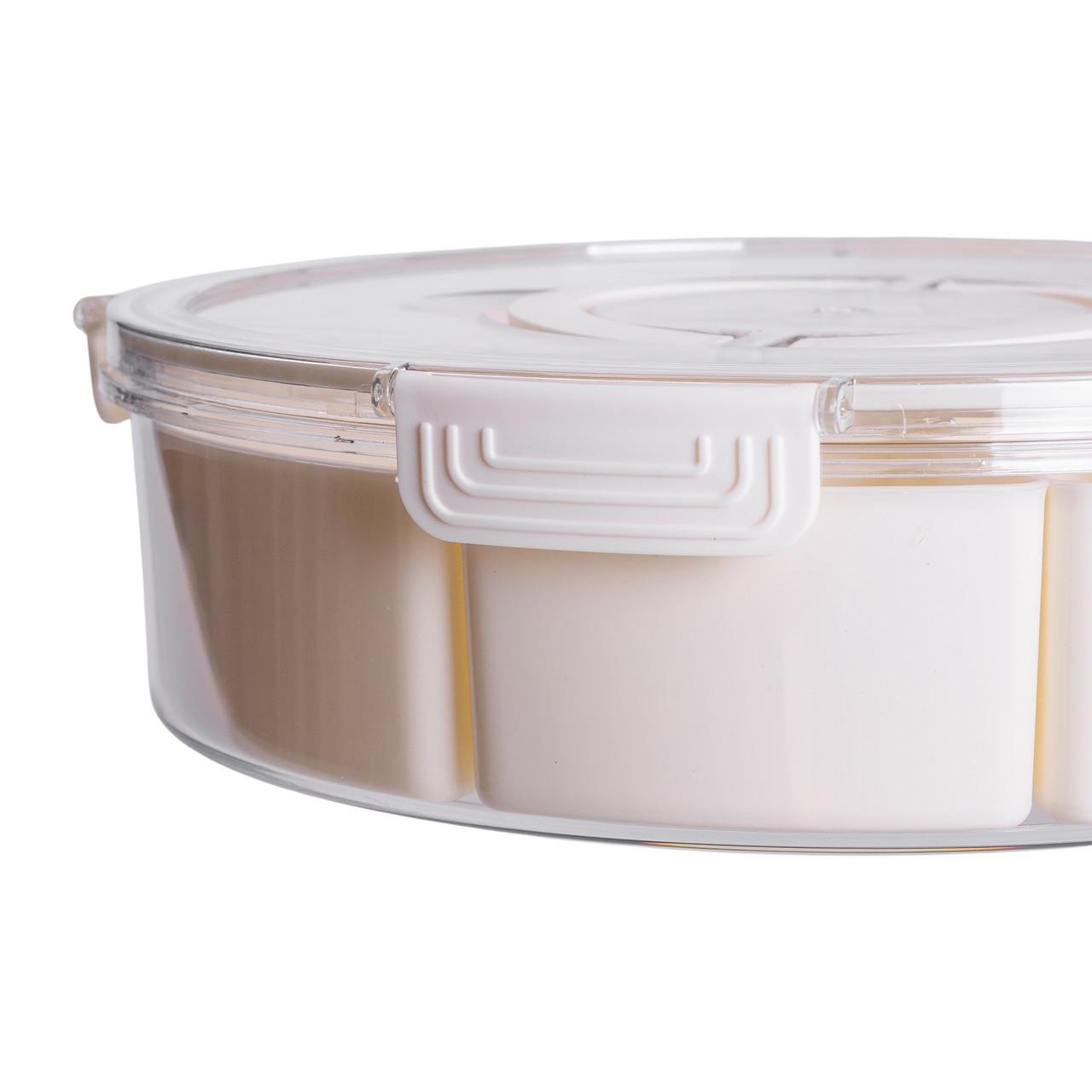 Контейнер для еды HP-27-14 с 9 отсеками пластиковый 3,5 л 29 см Бежевый (7273) - фото 8