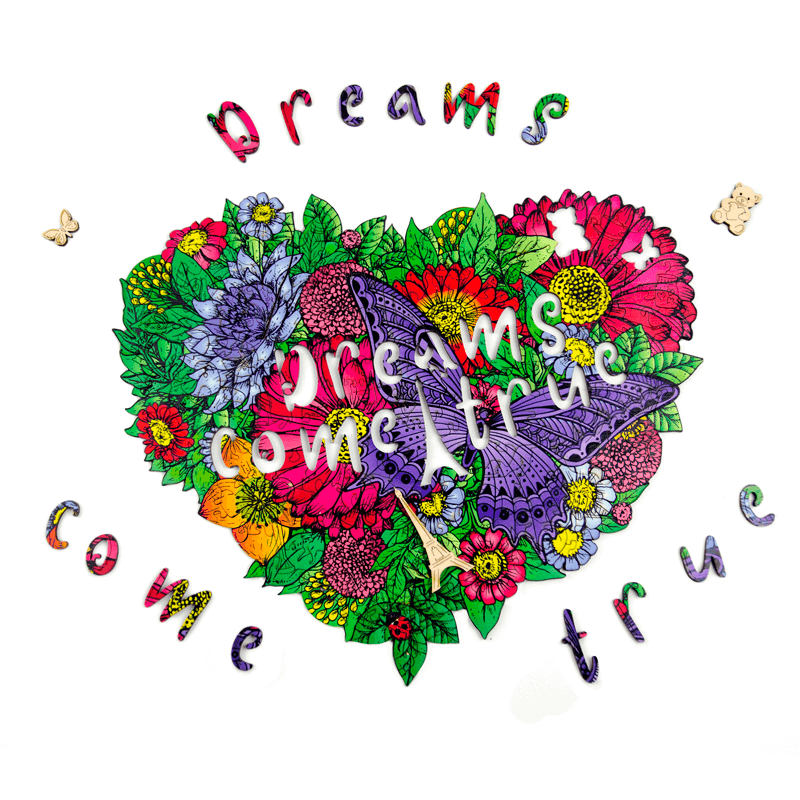 Пазл фигурный Go-Puzzle Девичья мечта деревянный A3 197 деталей (gopuzzle_girlsdream)