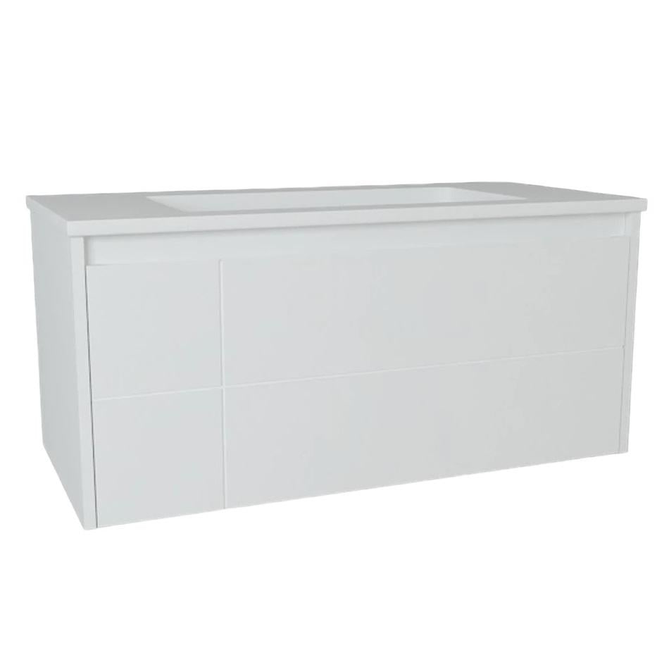 Тумба с умывальником подвесная Devit Laguna 0022110W 99x45x46 см Белый (167128)