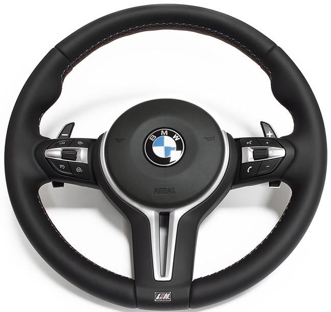 Руль кожаный M с подогревом и вибрацией для BMW F-серии F20/F21/F30/F31/F32/F33 X3/F25/F15/F01/F02