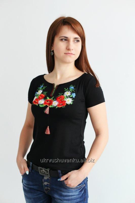 Футболка вышитая Женский тип вышиванки Красочная