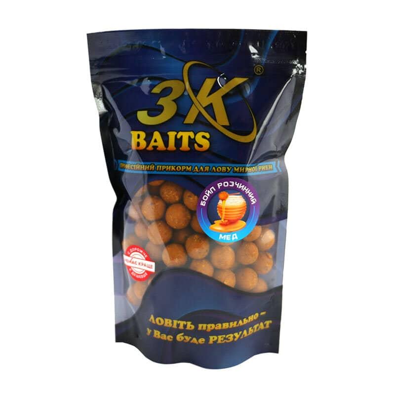 Бойл растворимый 3KBaits Мёд 16 мм 400 г (3KB1247)