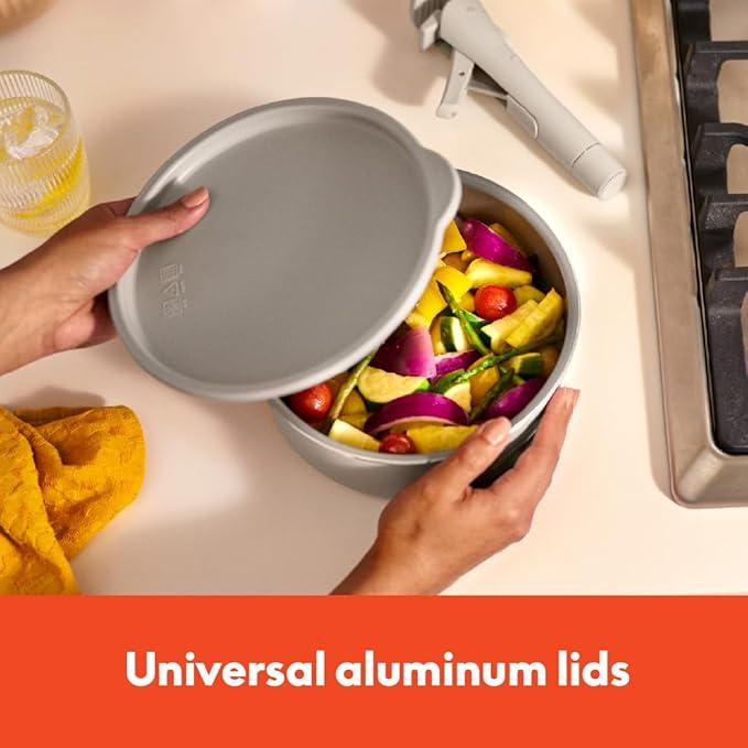 Набір посуду Вella Fits-anywhere з керамічним антипригарним покриттям 8 пр. - фото 5 Набір посуду Вella Fits-anywhere з керамічним антипригарним покриттям 8 пр. - фото 5