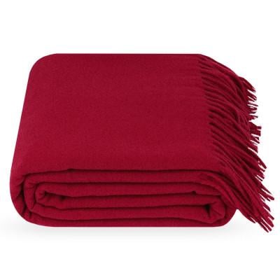 Плед гранд 140х220 см Темно-красный - фото 1 Плед гранд 140х220 см Темно-красный - фото 1