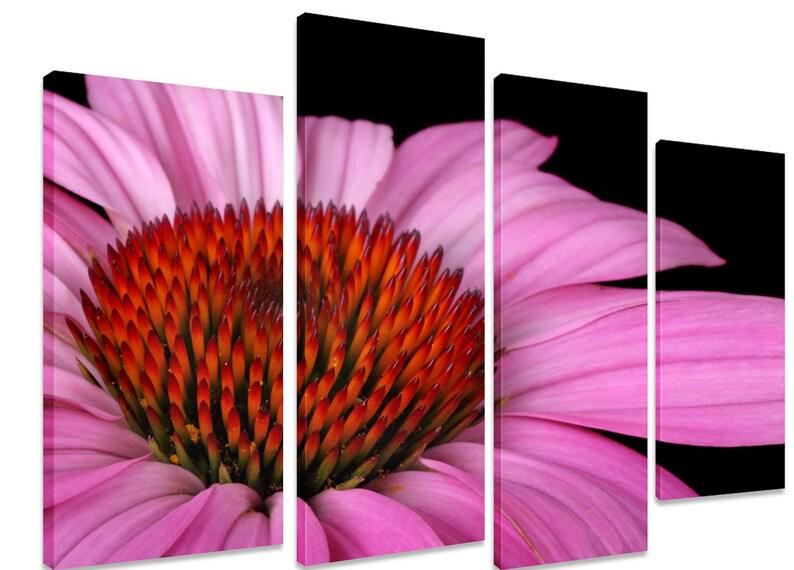 Модульна картина KIL Art Ніжність квітки на холсті з чотирьох частин 89x56 см (M4_M_378)