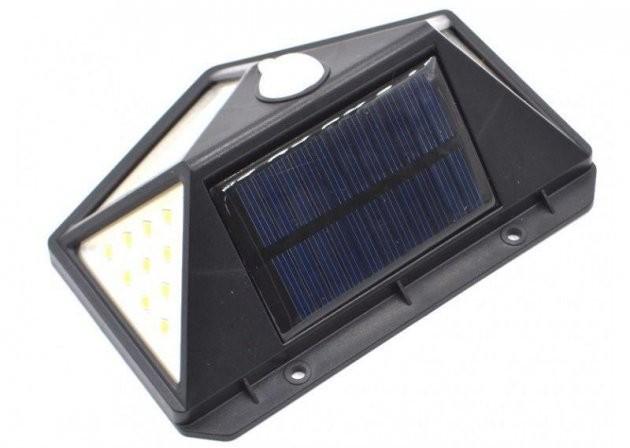 Комплект светодиодных/настенных светильников на солнечной батарее Solar Motion 100 LED с датчиком движения 4 шт. Черный - фото 12