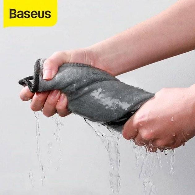 Рушник автомобільний BASEUS Easy Life Car Washing Towel з мікрофібри 40x40 см 2 шт. (CRXCMJ-0G) - фото 4