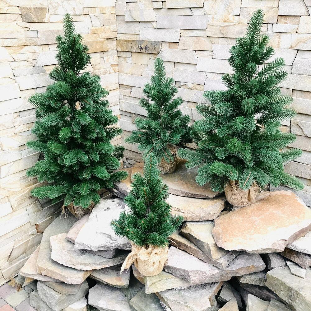 Ялинка лита Premium в мішковині 70 см Зелений (100/70/G) - фото 9 Ялинка лита Premium в мішковині 70 см Зелений (100/70/G) - фото 9